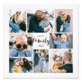 8 Foto Collage Modern Stylish Family | wit Foto Afdruk (Voorkant)