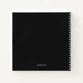 8 Foto Collage Moderne Familie Gepersonaliseerd |  Notitieboek (Achterkant)