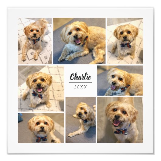 8 Foto Collage Persoonlijke foto Afdrukken (Voorkant)