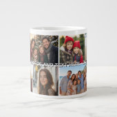 8 Foto Collage Raster - Aangepaste Tekst Grote Koffiekop (Voorkant)