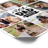 8 Foto Collage Vaderdag Beste pap ooit Poster (Hoek)