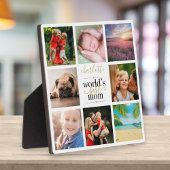 8 Foto Collage Worlds Best Mam Personalized Fotoplaat