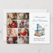 8 Foto Eerste Kerstaankondiging Feestdagenkaart (Voorkant)