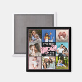 8 foto familie collage moeder keepsake moederdag magneet (Voorkant / Achterkant)