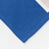 8 Foto gepersonaliseerde aangepaste tekst (blauw) Fleece Deken (Hoek)