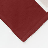 8 Foto gepersonaliseerde aangepaste tekst (Bourgog Fleece Deken (Hoek)