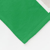 8 Foto gepersonaliseerde aangepaste tekst (groen) Fleece Deken (Hoek)