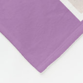 8 Foto gepersonaliseerde aangepaste tekst (paarse) Fleece Deken (Hoek)