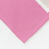 8 Foto gepersonaliseerde aangepaste tekst (roze) Fleece Deken (Hoek)