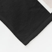 8 Foto gepersonaliseerde aangepaste tekst (zwart) Fleece Deken (Hoek)