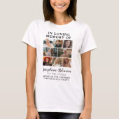 8 Foto Herdenkingscollage T-shirt – In Liefdevolle (Voorkant)