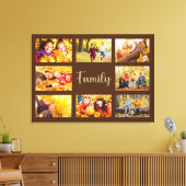 8 Foto Herfst Autumn Brown Gold Family Canvas Afdruk (Insitu (Woonkamer))