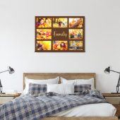 8 Foto Herfst Autumn Brown Gold Family Canvas Afdruk (Insitu (Slaapkamer))