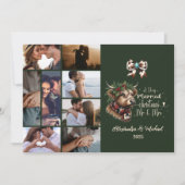 8 Foto Highland Koe Merry Christmas Mrs. and Mr. Feestdagenkaart (Voorkant)