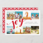 8 Foto Joy Collage Vakantie Fotokaart Feestdagenkaart (Voorkant / Achterkant)