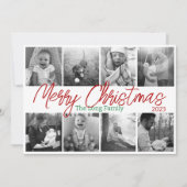 8 Foto Kerst Kaart (Voorkant)