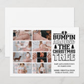 8 Foto Kerstboom Zwangerschapsaankondiging Feestdagenkaart (Voorkant / Achterkant)