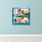 8 Foto "Kleinkinderen maken het leven groot" Canvas Afdruk (Insitu (Houten vloer))