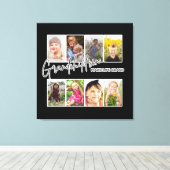 8 Foto "Kleinkinderen maken het leven groot" Canvas Afdruk (Insitu (Houten vloer))