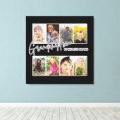 8 Foto "Kleinkinderen maken het leven groot" Canvas Afdruk (Insitu (Houten vloer))