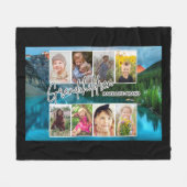 8 Foto "Kleinkinderen maken het leven groot" Fleece Deken (Voorkant (Horizontaal))