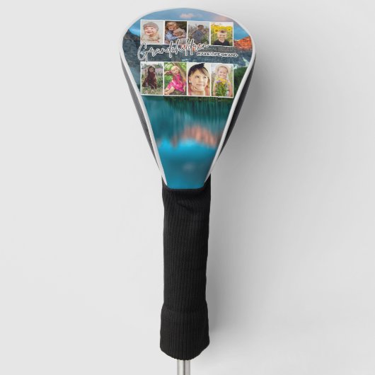 8 Foto "Kleinkinderen maken het leven groot" Golfheadcover (Voorkant)