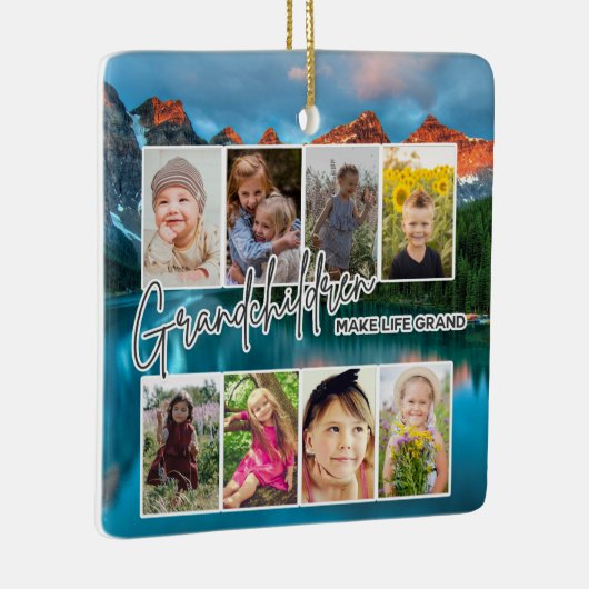 8 Foto "Kleinkinderen maken het leven groot" Keramisch Ornament (Rechts)