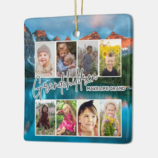 8 Foto "Kleinkinderen maken het leven groot" Keramisch Ornament (Links)