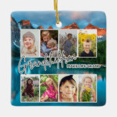 8 Foto "Kleinkinderen maken het leven groot" Keramisch Ornament (Voorkant)