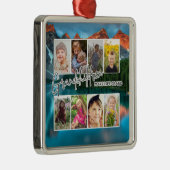 8 Foto "Kleinkinderen maken het leven groot" Metalen Ornament (Rechts)