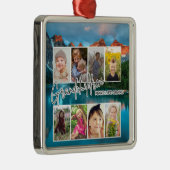 8 Foto "Kleinkinderen maken het leven groot" Metalen Ornament (Rechts)