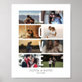 8 Foto Liefde Collage Poster (Voorkant)
