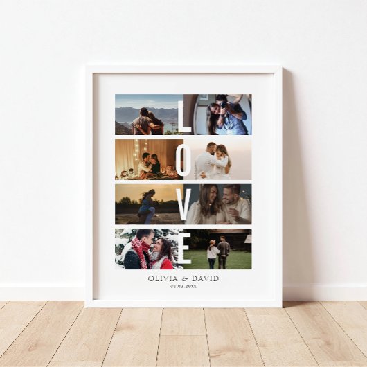 8 Foto Liefde Collage Poster