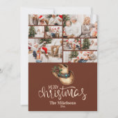 8 Foto Western Cowboy Pet Christmas Feestdagenkaart (Voorkant)