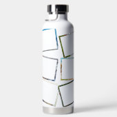 8 Fotobruiloft Sjabloon Personaliseert tekst Hot C Waterfles (Rechts)