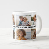 8 Fotocollage 1 tekstregel -- KAN kleur bewerken Grote Koffiekop (Voorkant rechts)