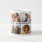 8 Fotocollage 1 tekstregel -- KAN kleur bewerken Grote Koffiekop (Voorkant)