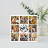 8 Fotocollage All Occasion World's Best Father Kaart (Staand voorkant)