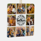 8 Fotocollage All Occasion World's Best Father Keramisch Ornament (Rechts)