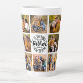 8 Fotocollage All Occasion World's Best Father Latte Mok (Voorkant)