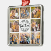 8 Fotocollage All Occasion World's Best Father Metalen Ornament (Links)