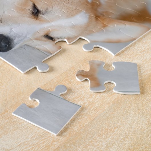 8 Fotocollage die ik geloof in naam en datum van d Legpuzzel (Zijkant)