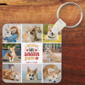 8 Fotocollage die ik geloof in naam en datum van d Sleutelhanger (Achterkant)