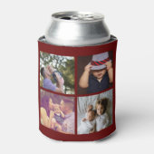 8 Fotocollage DIY Fun gepersonaliseerde Koelbox Blikjeskoeler (Blikje Voorkant)