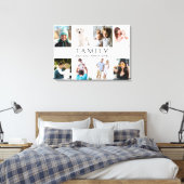 8 Fotocollage Familie Gepersonaliseerde namen Canvas Afdruk (Insitu (Slaapkamer))