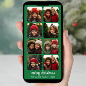 8 Fotocollage - Minimale Merry Christmas download Feestdagenkaart