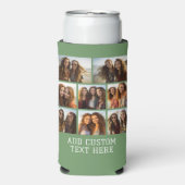 8 Fotocollage - Modern Minimal Green Seltzer Blikjeskoeler (Seltzer Voorkant)