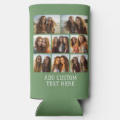 8 Fotocollage - Modern Minimal Green Seltzer Blikjeskoeler (Achterkant)