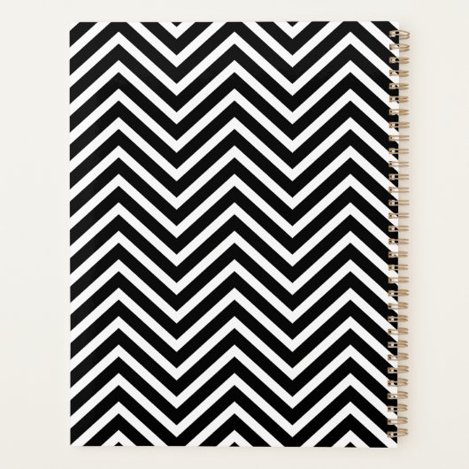 8 Fotocollage Optionele tekst — Kan zwart bewerken Planner (Achterkant)