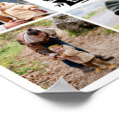 8 Fotocollage Vaderdag Beste Papa Ooit Poster (Hoek)